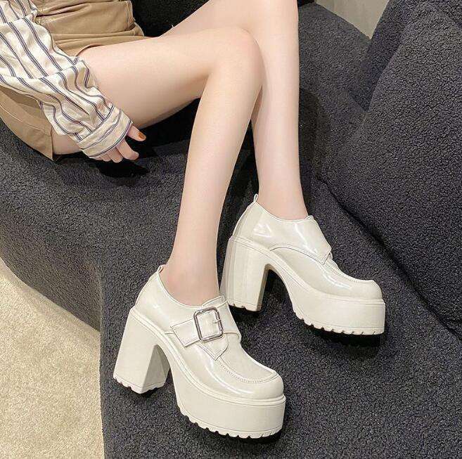 حذاء  كعب عريص 9 سم